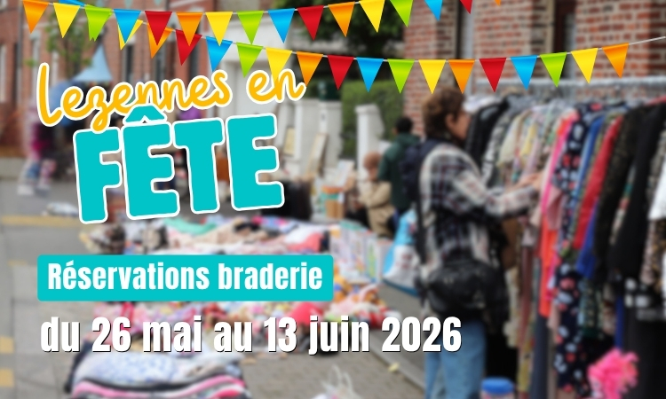 Réservations braderie 2026